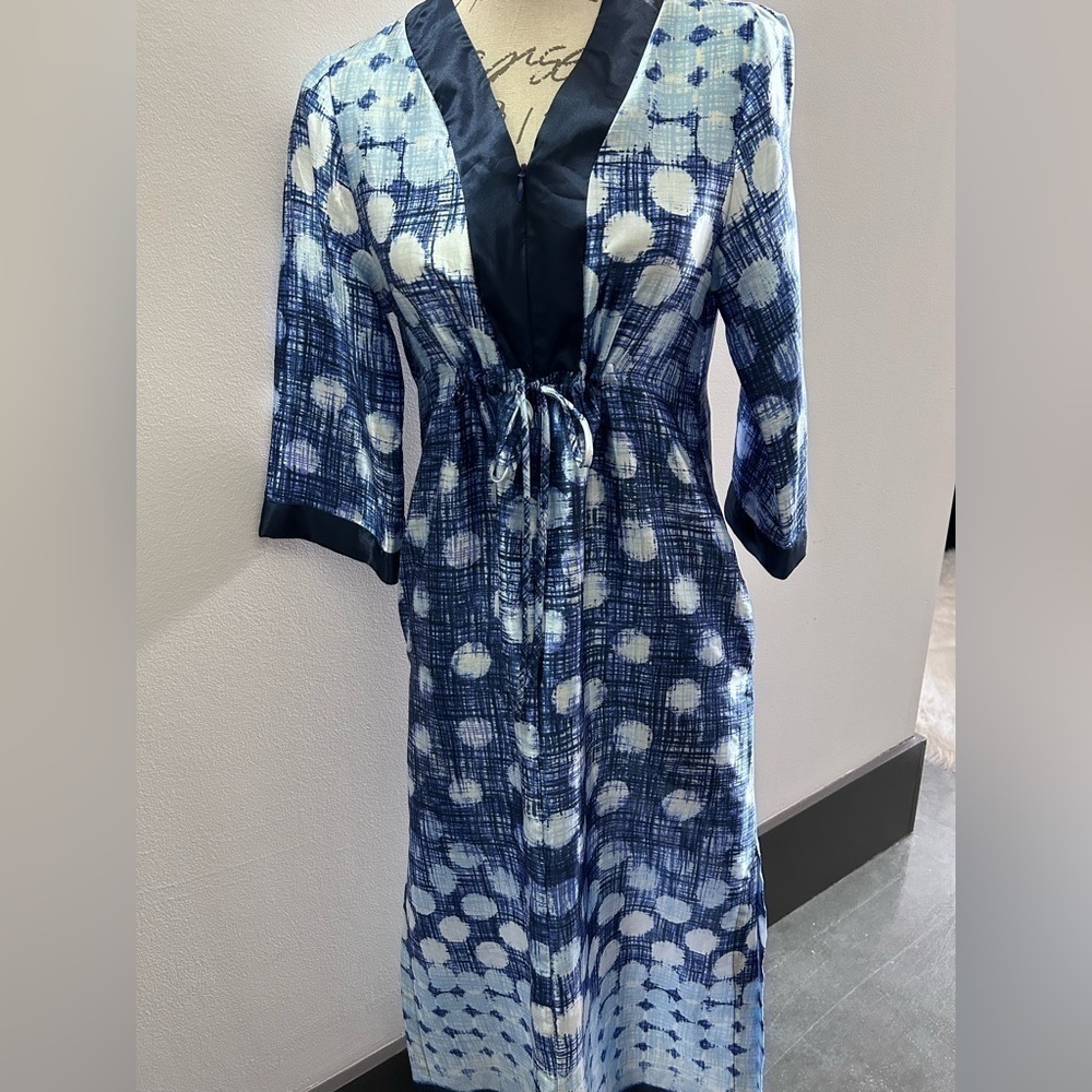 Oscar de la Renta Pink Label polka dot Kaftan dress - Picture 1 of 5